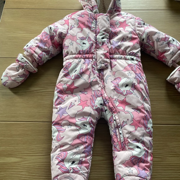 6-9 kids winter suit, unicorn print - Picture 4 of 6